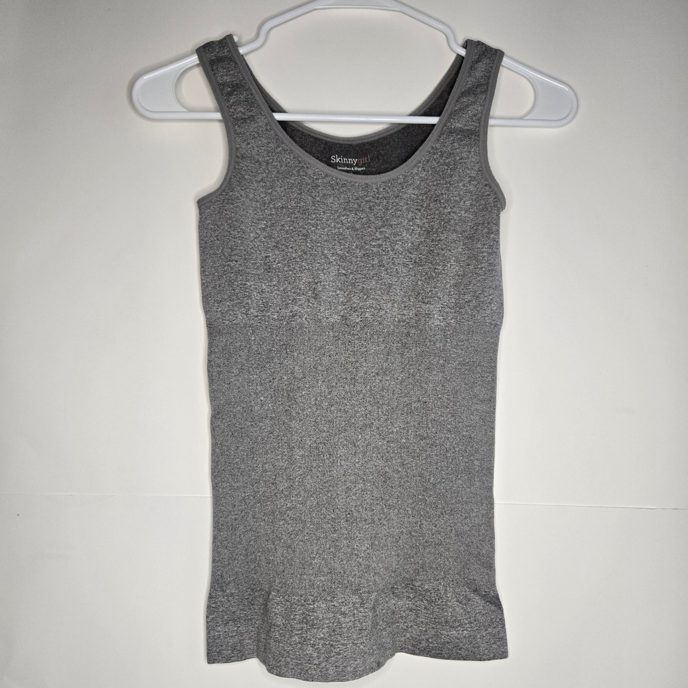 Skinnygirl Smoothers & Shapers Gray Seamless Tank Top Small 7483-61
